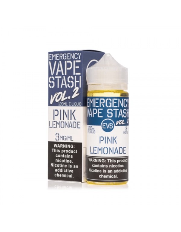 Pink Lemonade 120ml Vape Juice - Emergency Vape St...