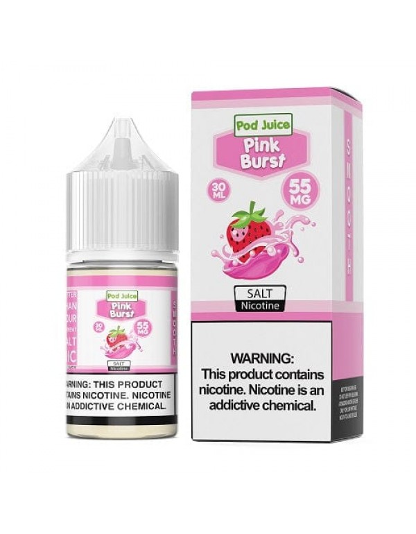 Pod Juice Pink Burst 30ml Nic Salt Vape Juice