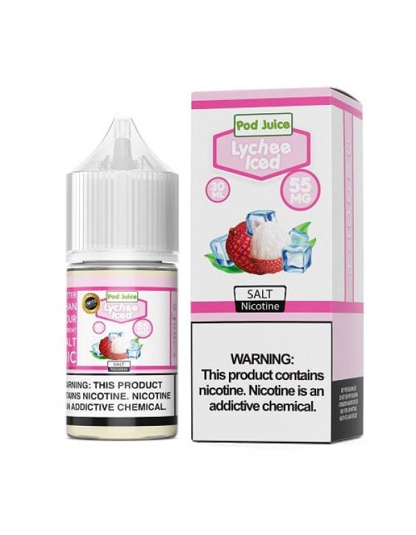 Pod Juice Lychee Ice 30ml Nic Salt Vape Juice