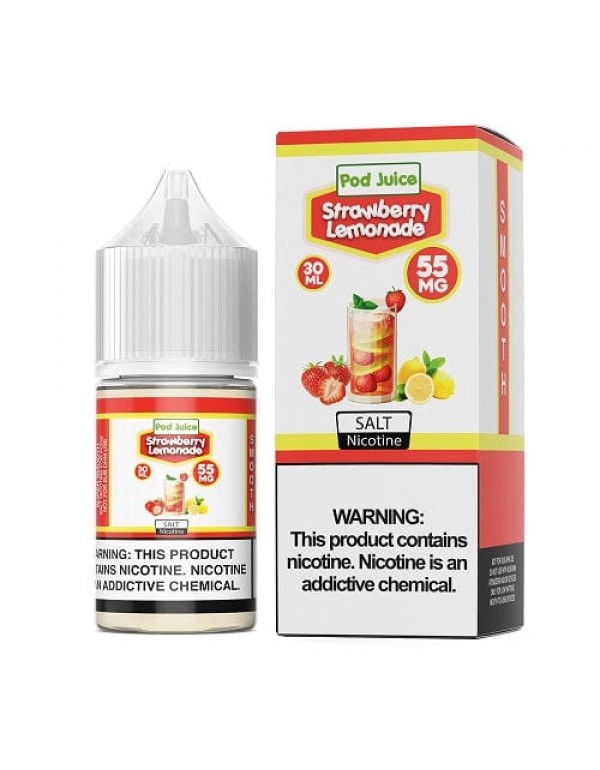 Pod Juice Strawberry Lemonade 30ml Nic Salt Vape J...