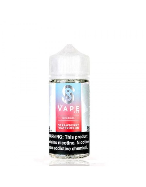 USA Vape Lab Strawberry Watermelon Menthol 100ml V...
