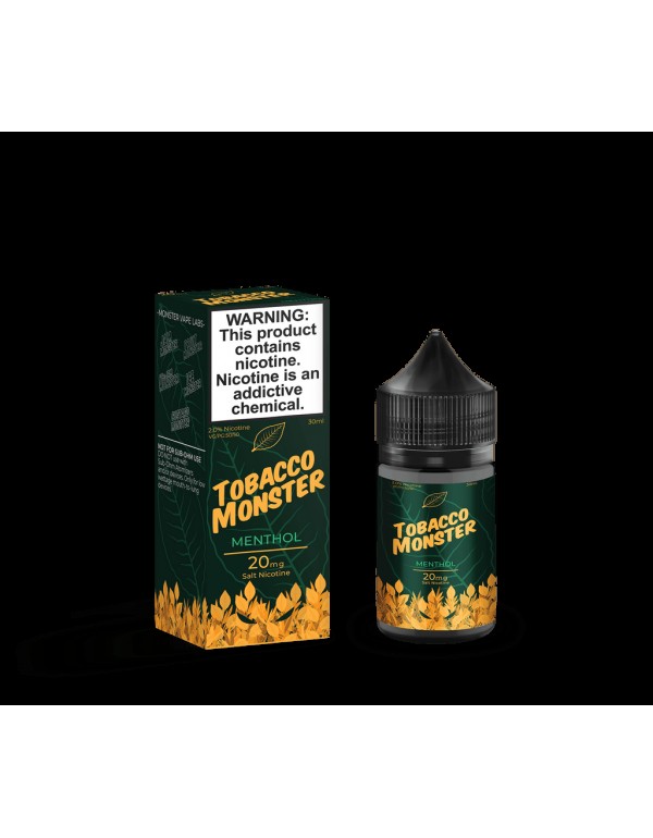 Tobacco Monster Salts Menthol 30ml Nic Salt Vape J...