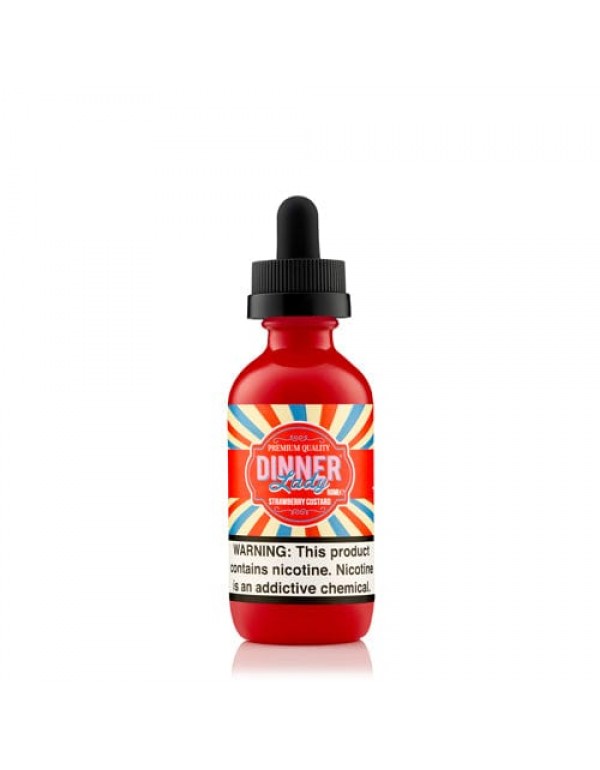 Dinner Lady Strawberry Custard 60ml Vape Juice