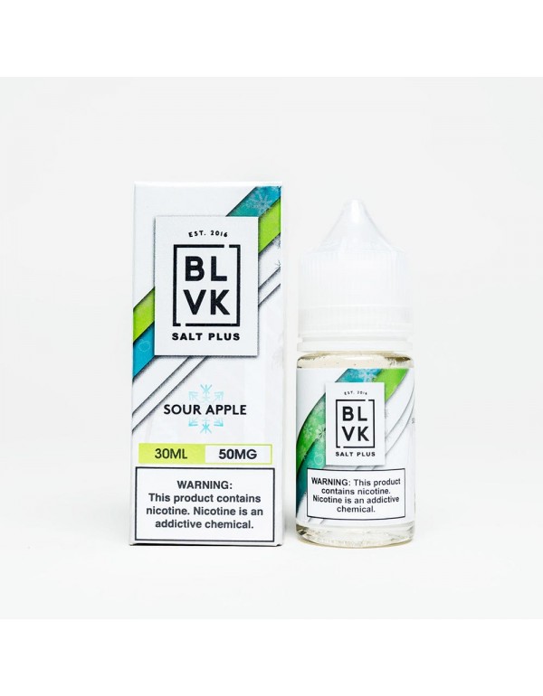 BLVK Salt Plus Sour Apple Ice 30ml Nic Salt Vape J...