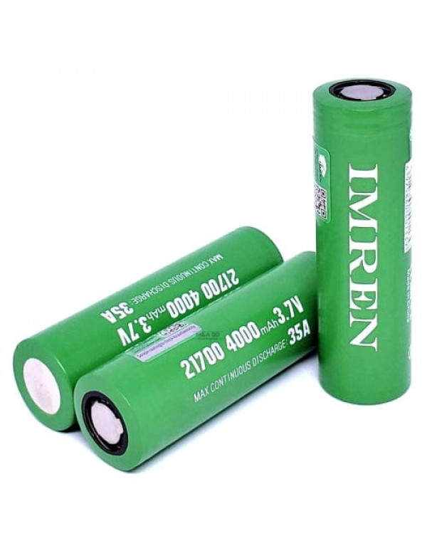 Imren 21700 4000mAh 35A Battery - Pack of 2