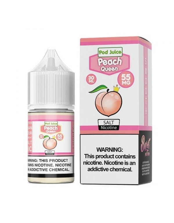 Pod Juice Peach Queen 30ml Nic Salt Vape Juice