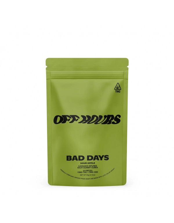 Bad Days Off Hours: D9 + CBD 200mg Sour Gummies (1...