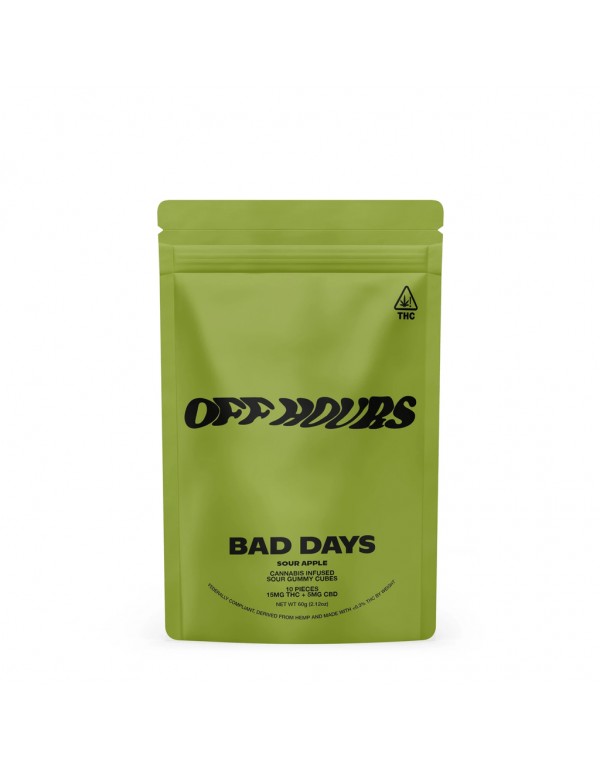 Bad Days Off Hours: D9 + CBD 200mg Sour Gummies (10x Pack)