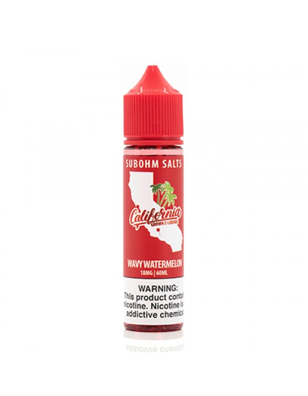 California Grown Sub-Ohm Salts Wavy Watermelon 60m...