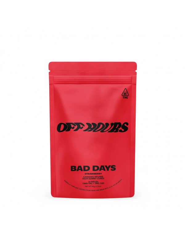 Bad Days Off Hours: D9 + CBD 200mg Sour Gummies (10x Pack)