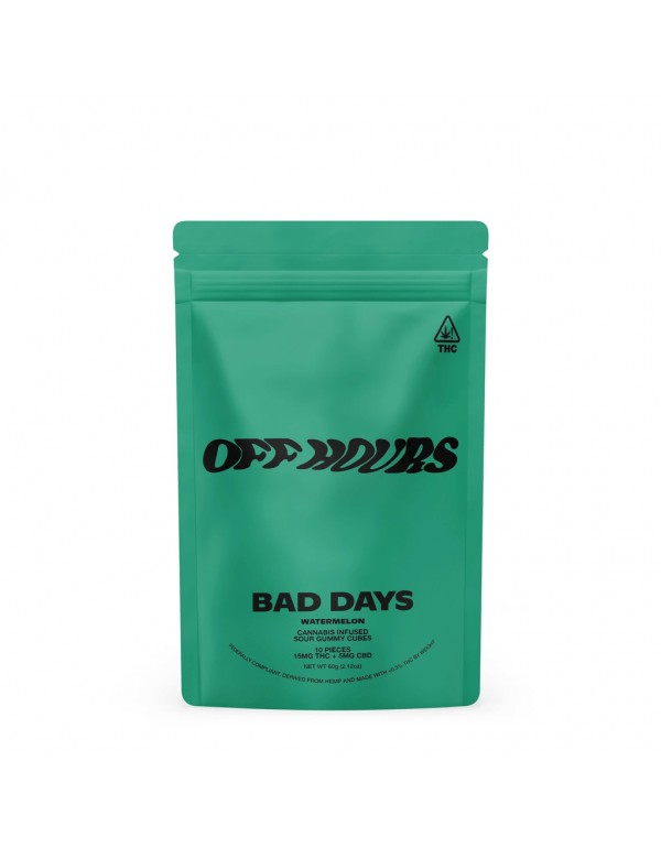 Bad Days Off Hours: D9 + CBD 200mg Sour Gummies (10x Pack)