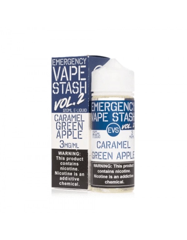 Caramel Green Apple 120ml Vape Juice - Emergency V...