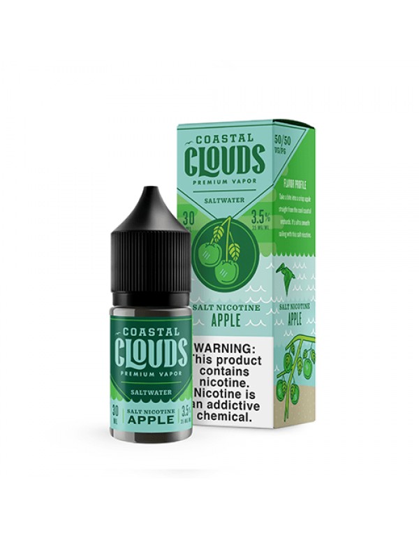 Coastal Clouds Saltwater Apple 30ml Nic Salt Vape ...