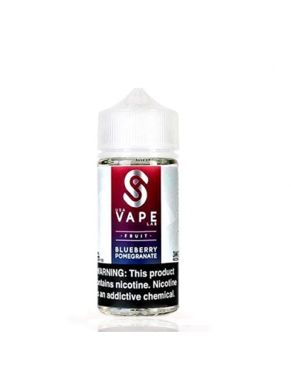 USA Vape Lab Blueberry Pomegranate 100ml Vape Juic...