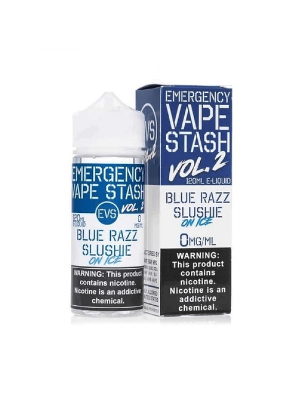 Blue Razz Slushie on Ice 120ml Vape Juice - Emergency Vape Stash Vol. 2