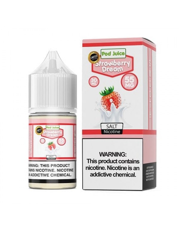 Pod Juice Strawberry Dream 30ml Nic Salt Vape Juic...