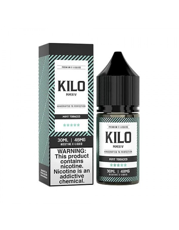 Kilo Salts Mint Tobacco 30ml Nic Salt Vape Juice