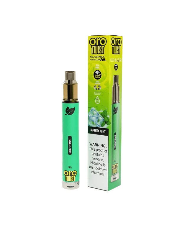 Oro Twist Tank Disposable Vape - Mighty Mint