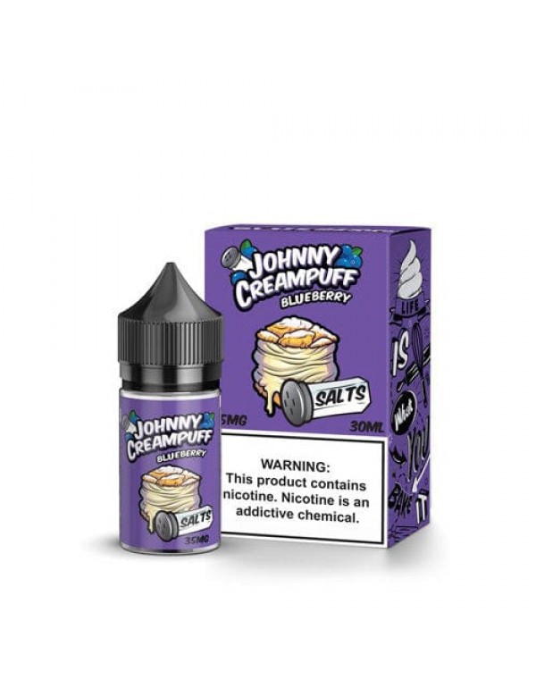 Johnny Creampuff Salts Blueberry 30ml Nic Salt Vap...