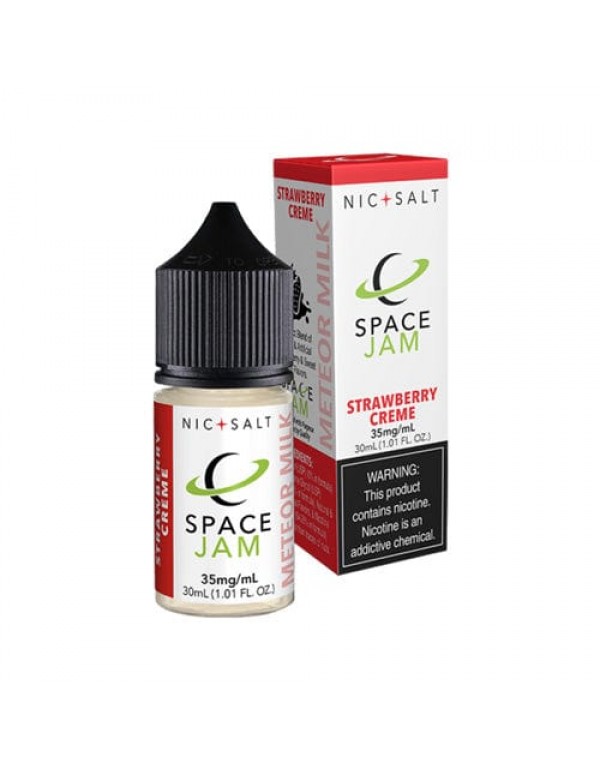 Space Jam Nic Salt Strawberry Creme (Meteor Milk) 30ml Nic Salt Vape Juice