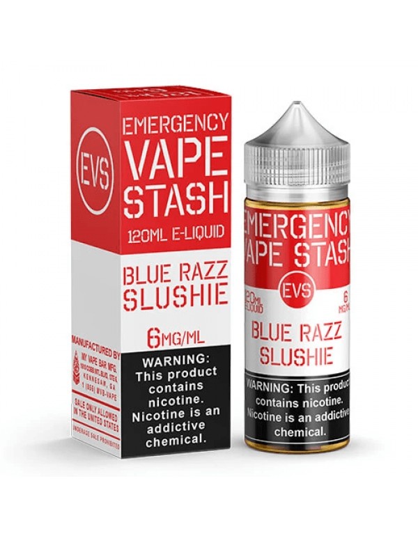 Blue Razz Slushie 120ml Vape Juice - Emergency Vape Stash