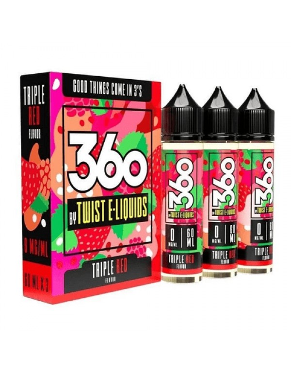 Triple Red 3x60ml Vape Juice - 360 Twist E-Liquids
