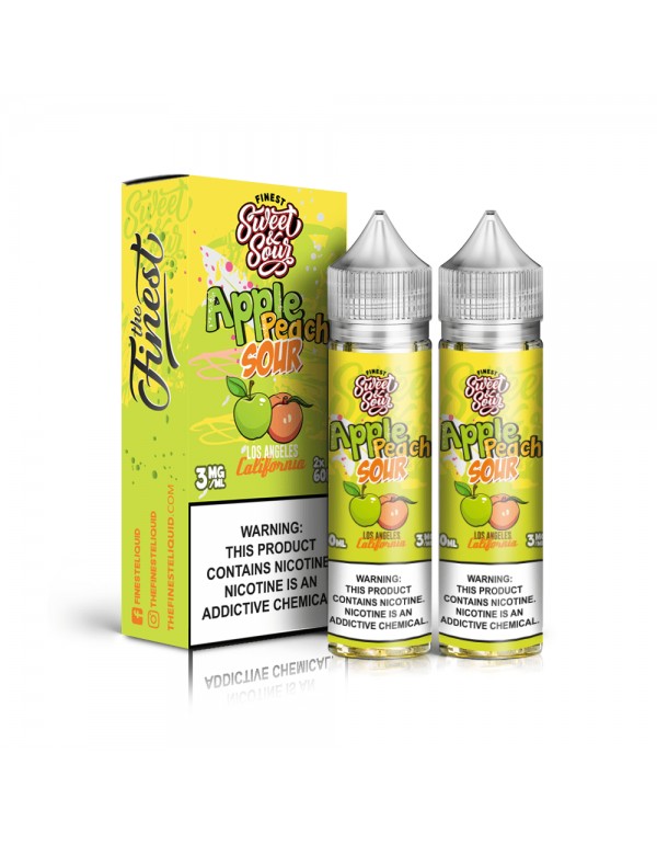 The Finest Apple Peach Sour 2x 60ml Vape Juice