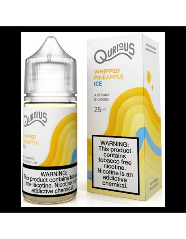 Qurious Salts Whipped Pineapple Ice 30ml Synthetic Nic Salt Vape Juice