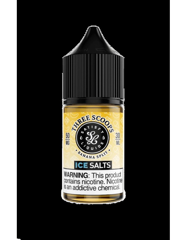 Satisfy E-Liquids Three Scoops On Ice 30ml Nic Sal...