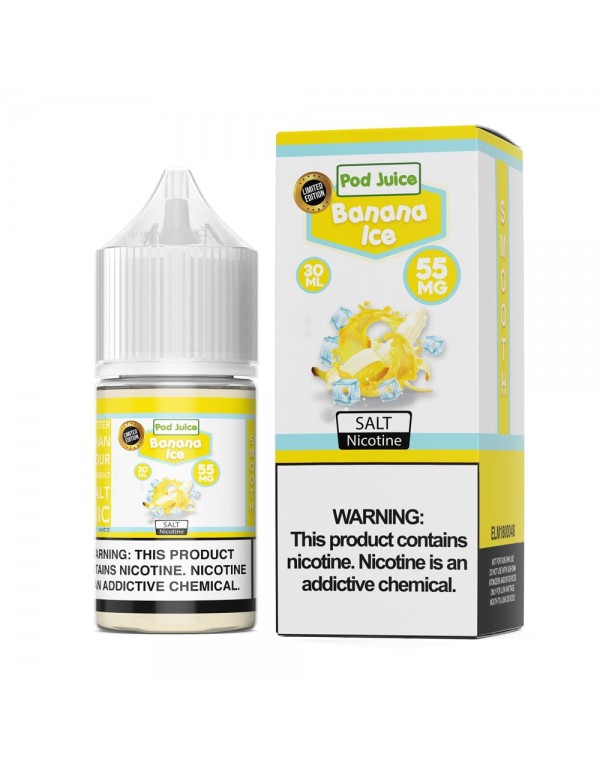 Pod Juice Banana Ice 30ml Nic Salt Vape Juice