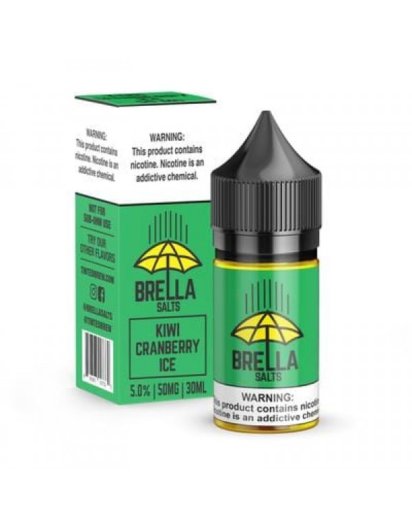 Brella Salts Kiwi Cranberry ICE 30ml Nic Salt Vape...
