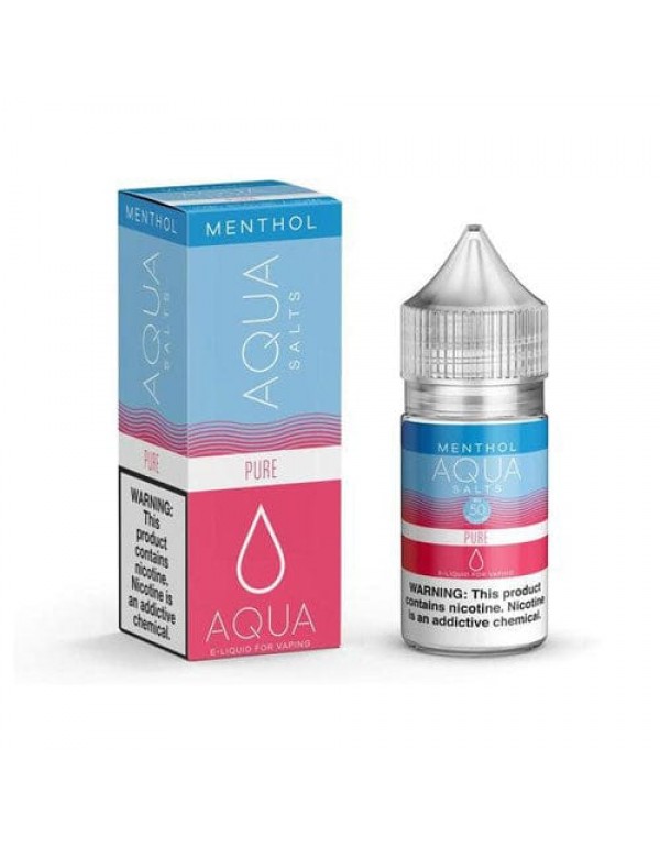 Aqua Salts Menthol Pure 30ml Nic Salt Vape Juice