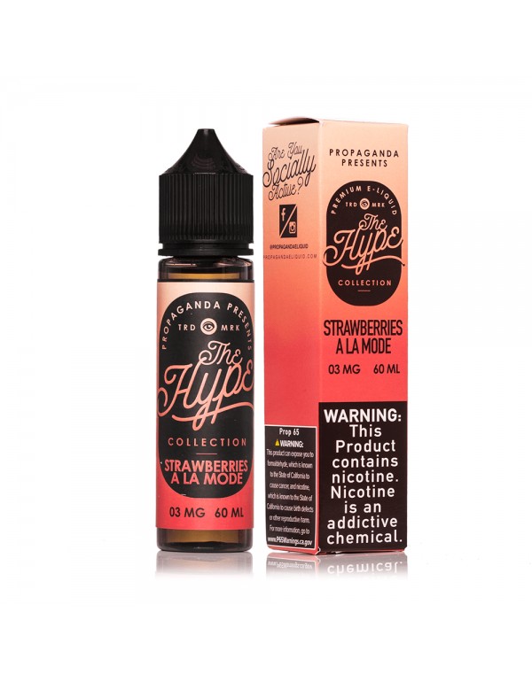 The Hype Strawberries A La Mode 60ml Vape Juice