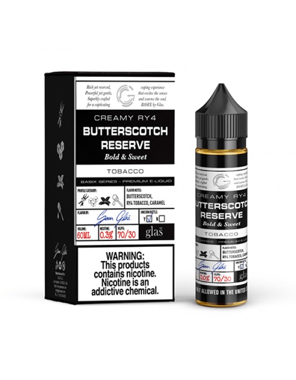 GLAS Basix Series Butterscotch Reserve 60ml Vape Juice (0mg)