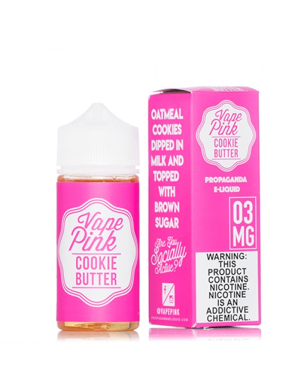 Vape Pink Cookie Butter 100ml Vape Juice (0mg)
