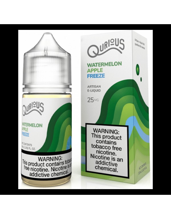 Qurious Salts Watermelon Apple Freeze 30ml Synthetic Nic Salt Vape Juice