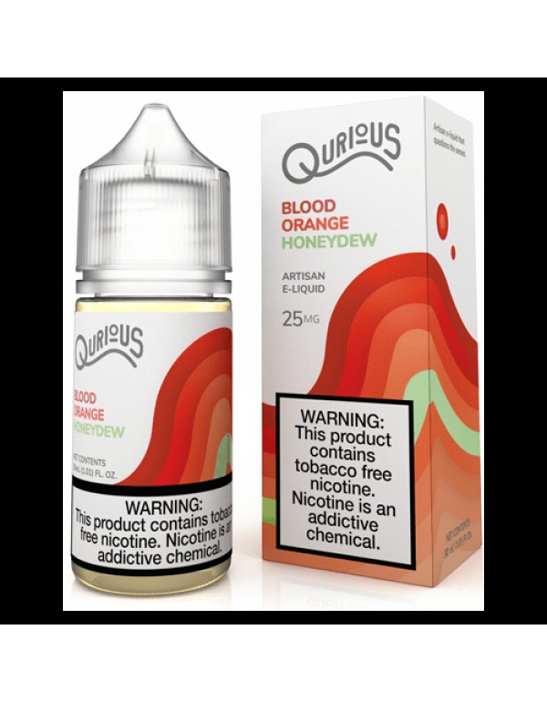 Qurious Salts Blood Orange Honeydew 30ml Synthetic Nic Salt Vape Juice