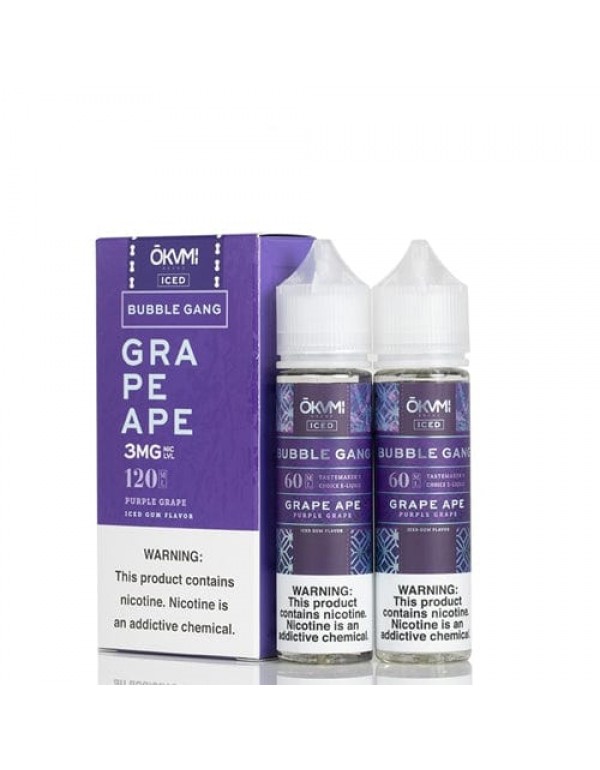 Okami Bubble Gang Twin Pack ICED Grape Ape 2x 60ml...