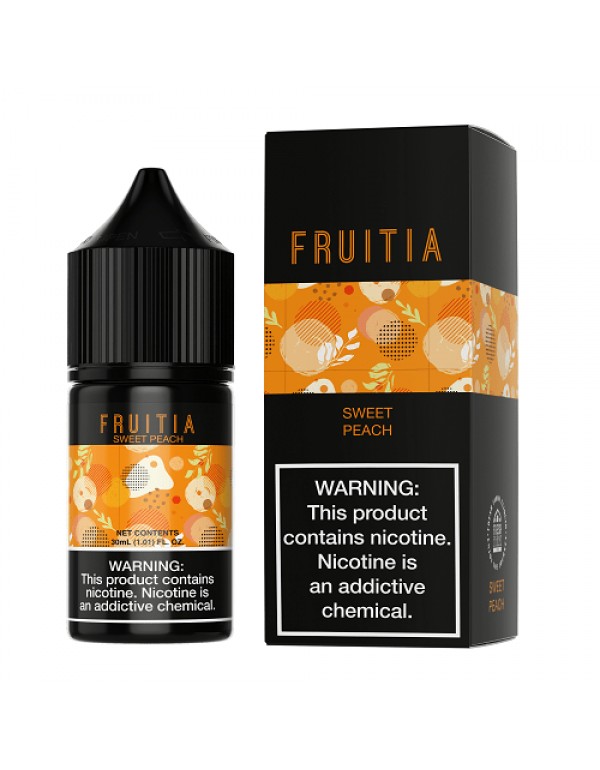 Fruitia Sweet Peach 30ml Nic Salt Vape Juice