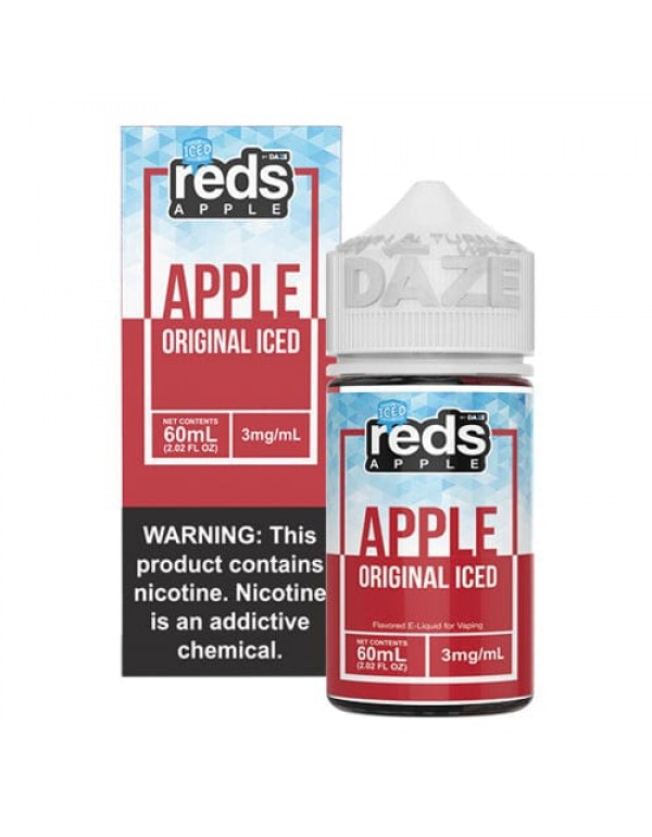 Reds E-Juice Apple ICED 60ml Vape Juice (0mg)
