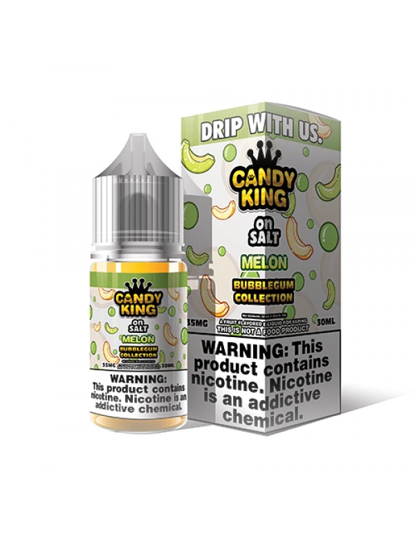 Candy King Bubblegum Salt Melon 30ml Nic Salt Vape Juice