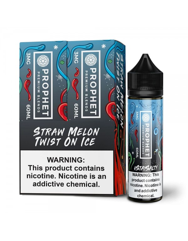 Straw Melon Twist On ICE 2x 60ml (120ml) Vape Juic...