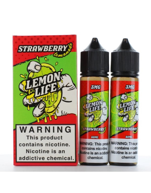 Lemon Life Twin Pack Strawberry Lemonade 2x 60ml Vape Juice