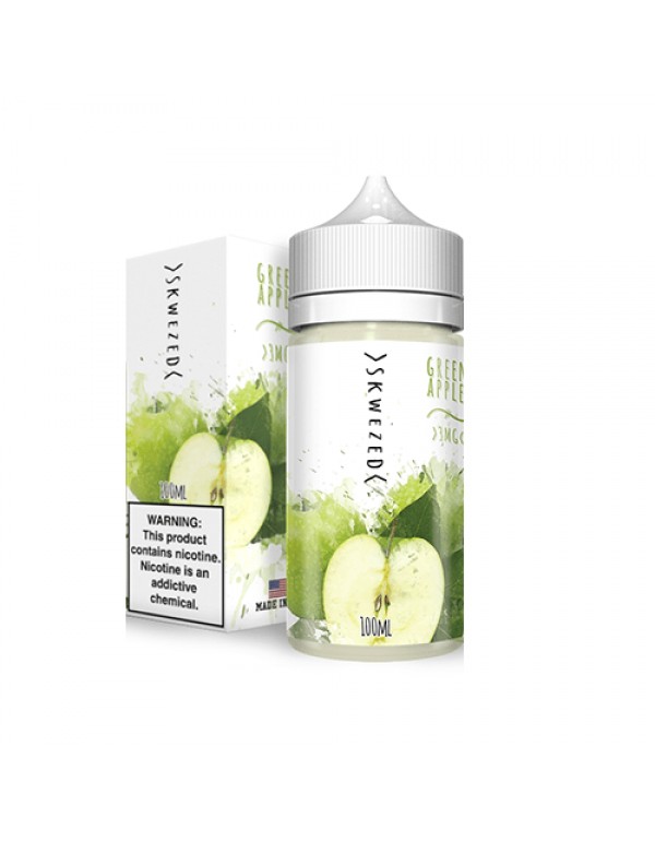 Skwezed Green Apple 100ml Vape Juice - 0mg