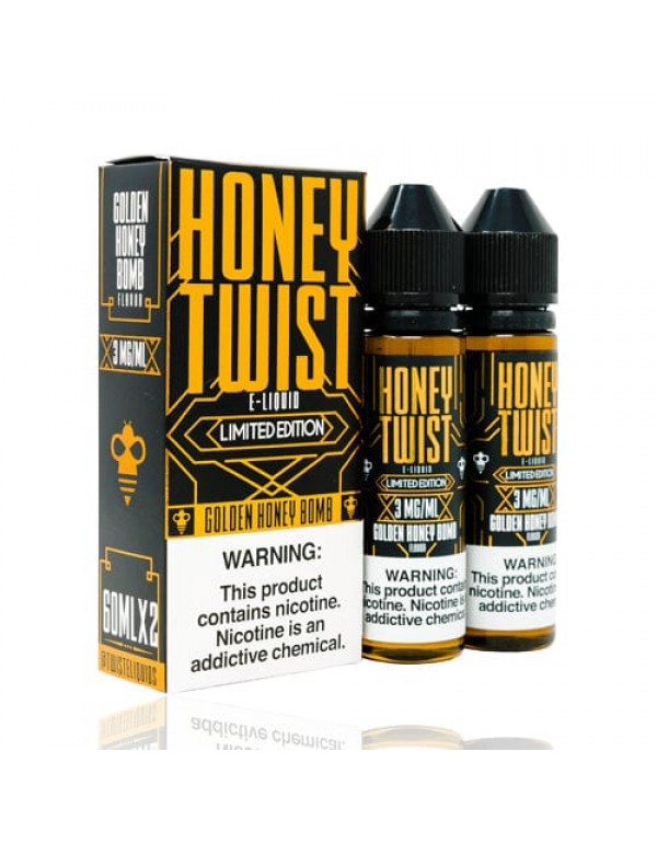 Golden Honey Bomb 2 x 60ml (120ml) Vape Juice - Twist Eliquids