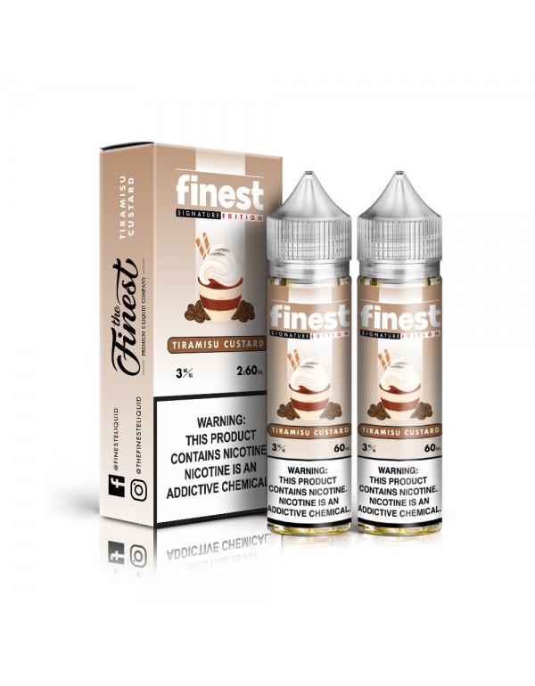 The Finest Tiramisu Custard 2x 60ml Vape Juice