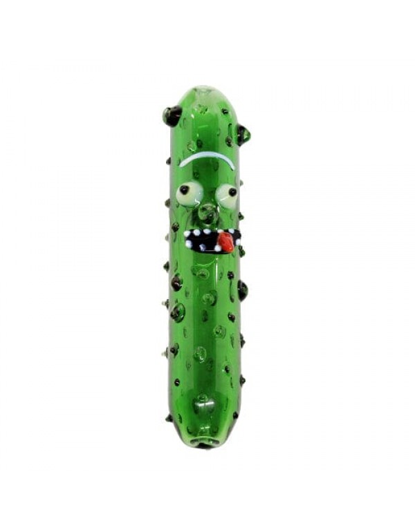 Pickle Rick Glass Hand Pipe