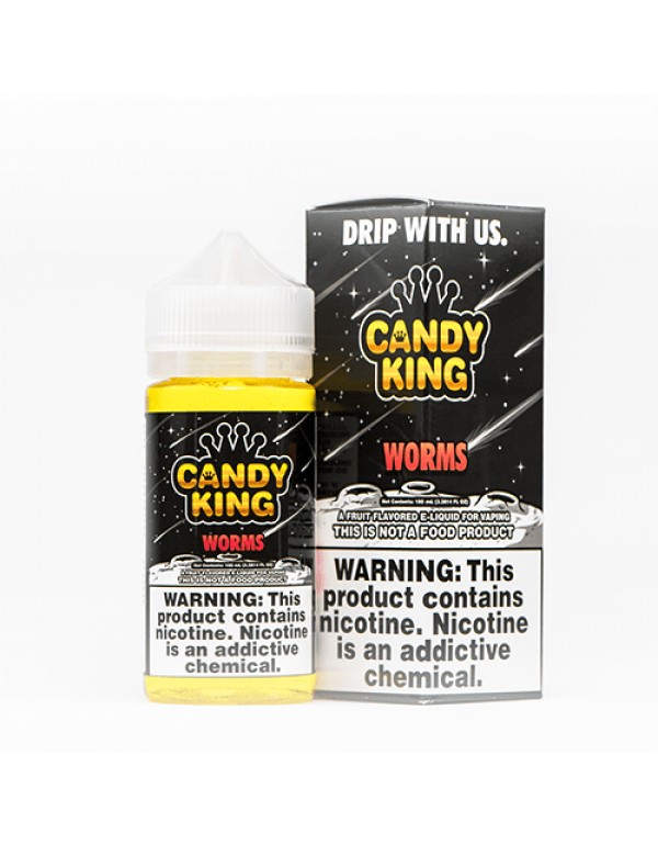 Candy King Worms 100ml Vape Juice - 0mg