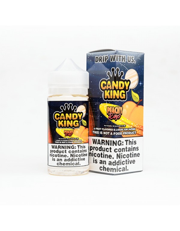 Candy King Peachy Rings 100ml Vape Juice - 0mg