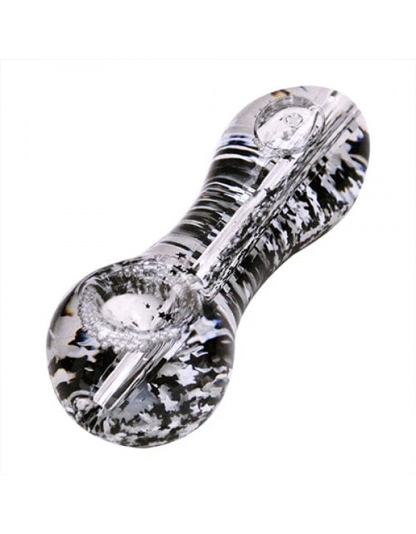 Glitter Snow Globe Glass Hand Pipe